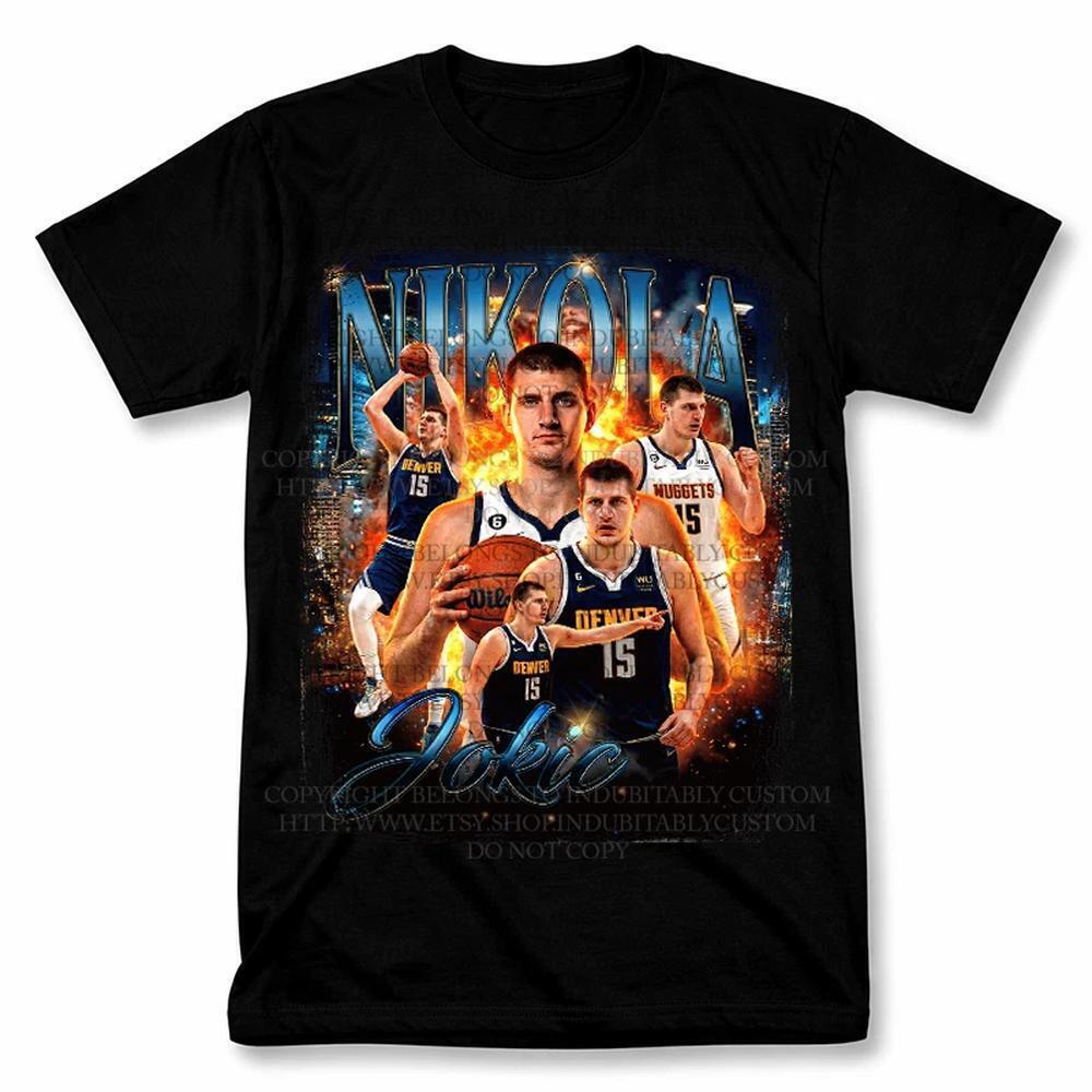 Nikola Jokic Denver Nuggets Graphic T Shirt Style Basketball Fan Tee